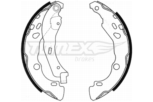 Sada brzdových čelistí TOMEX Brakes